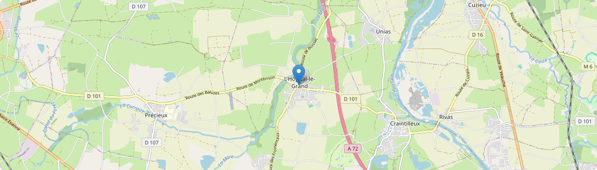 Hôpital-le-Grand - Carte
