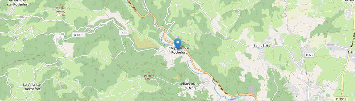 Hôpital-sous-Rochefort - Carte