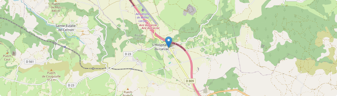 Hospitalet-du-Larzac - Carte