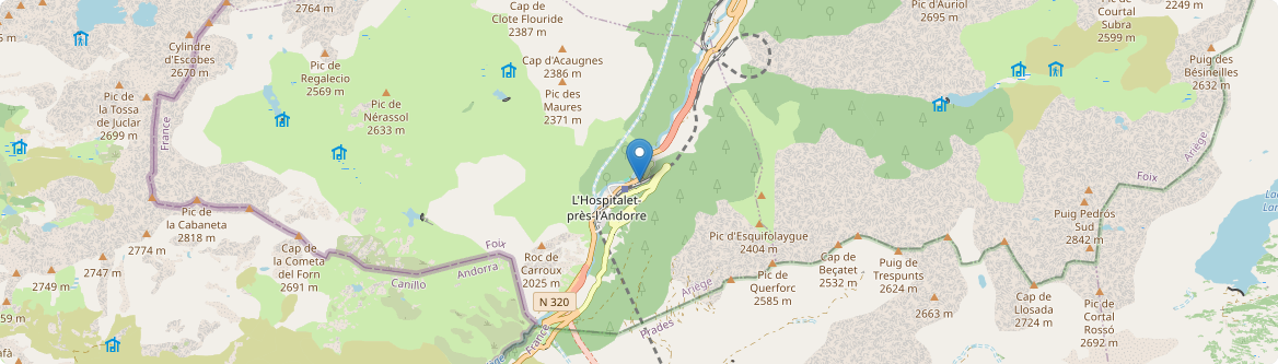 Hospitalet-près-l'Andorre - Carte