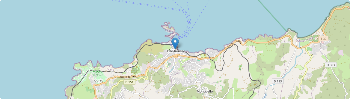 Île-Rousse - Carte