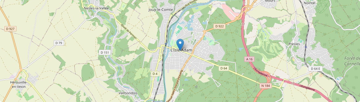 Isle-Adam - Carte