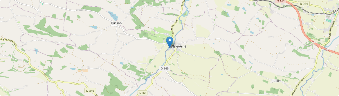 Isle-Arné - Carte