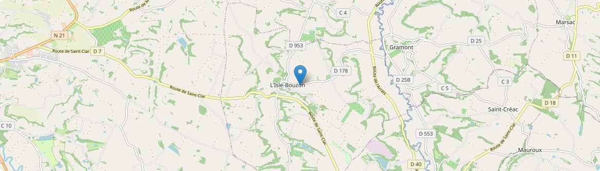 Isle-Bouzon - Carte
