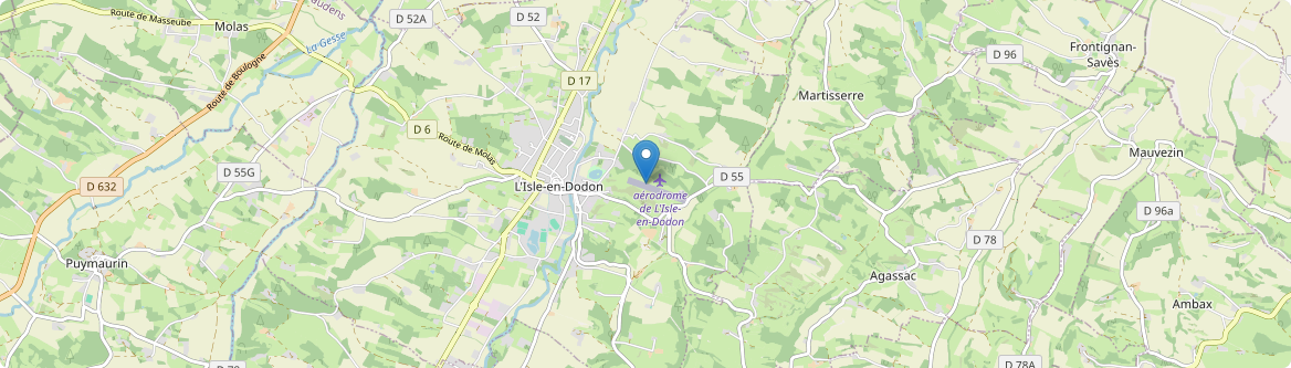 Isle-en-Dodon - Carte