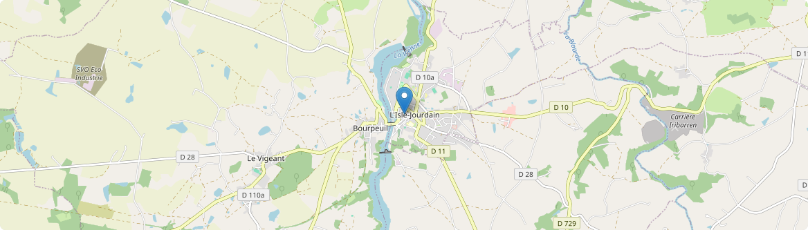 Isle-Jourdain - Carte