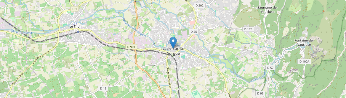 Isle-sur-la-Sorgue - Carte