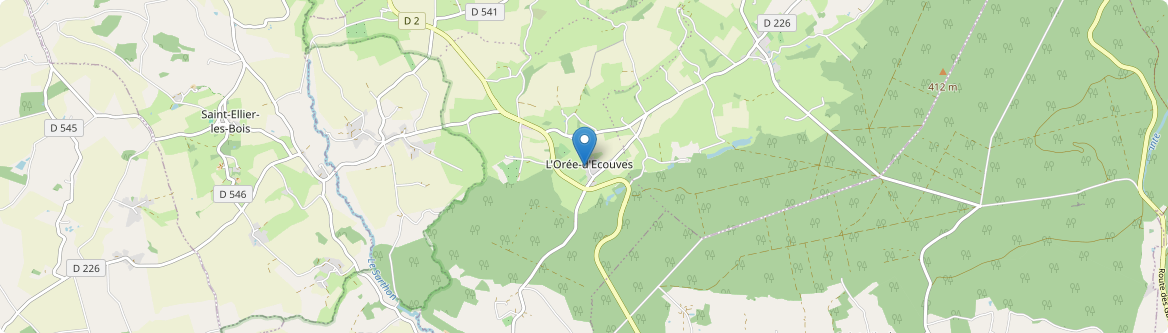 L'Orée-d'Écouves - Carte