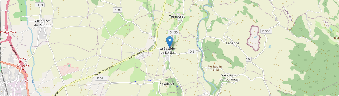 Bastide-de-Lordat - Carte