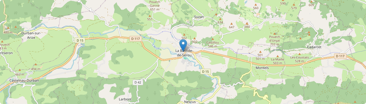 Bastide-de-Sérou - Carte