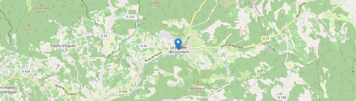 Bastide-des-Jourdans - Carte