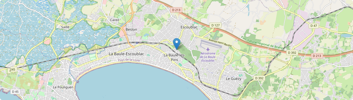 Baule-Escoublac - Carte
