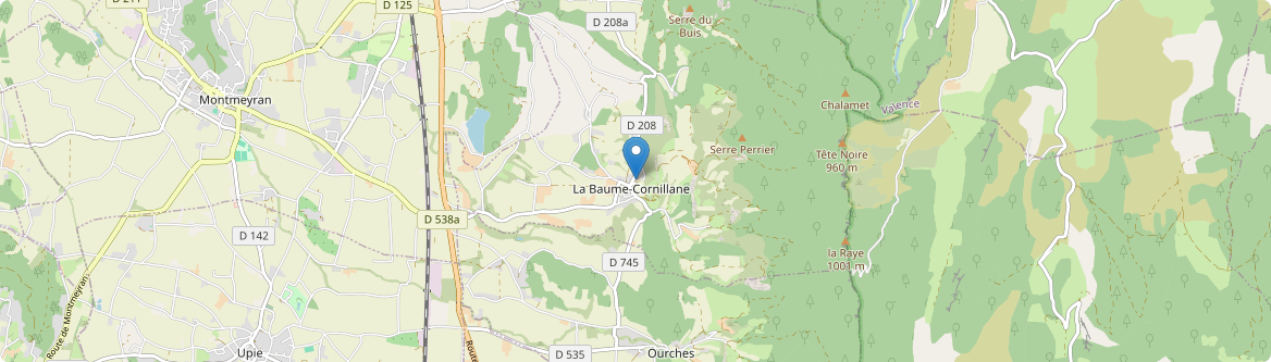 Baume-Cornillane - Carte