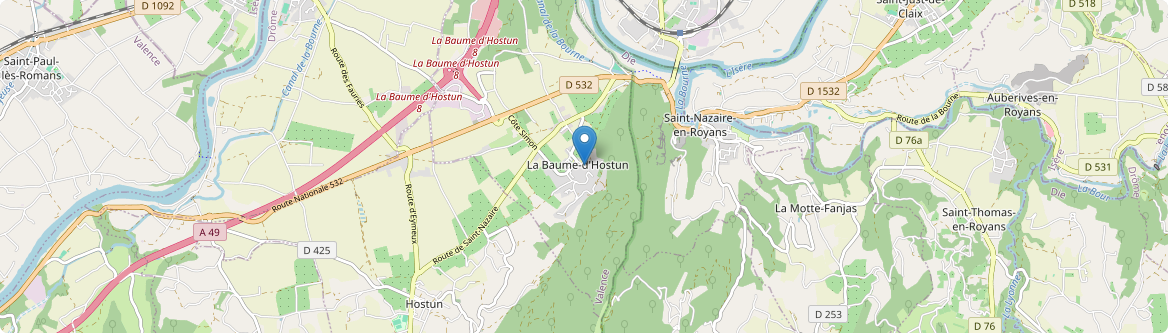 Baume-d'Hostun - Carte