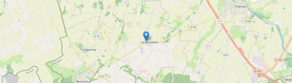 Baussaine - Carte