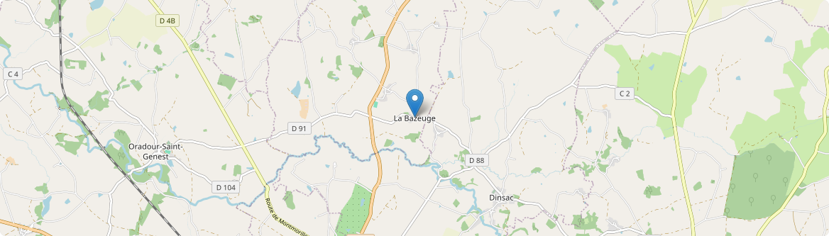 Bazeuge - Carte