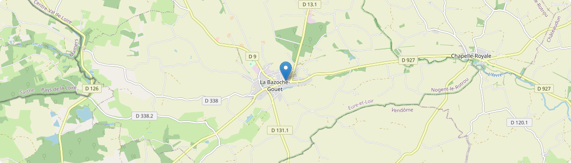 Bazoche-Gouet - Carte