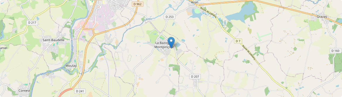 Bazoge-Montpinçon - Carte