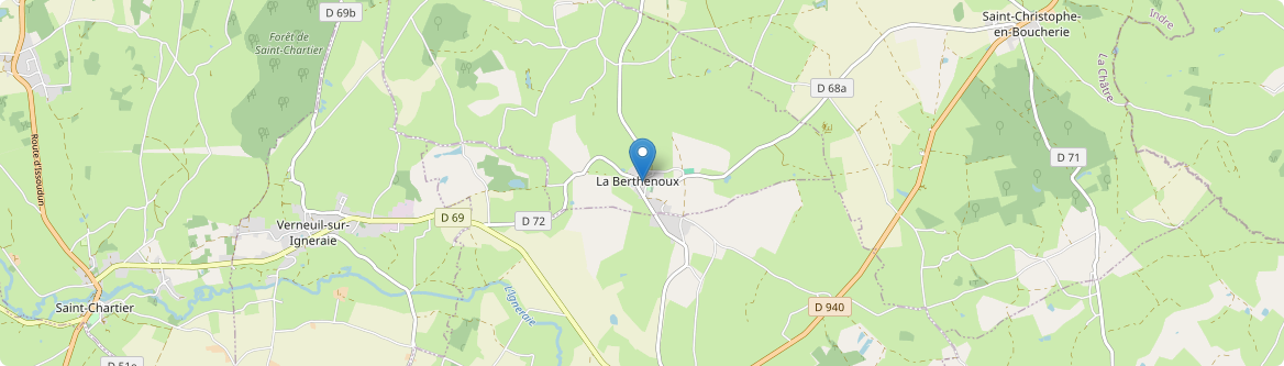 Berthenoux - Carte