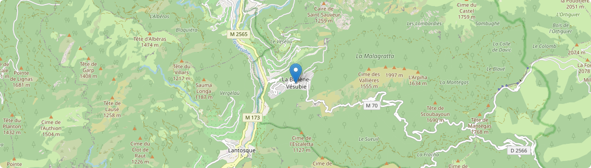 Bollène-Vésubie - Carte