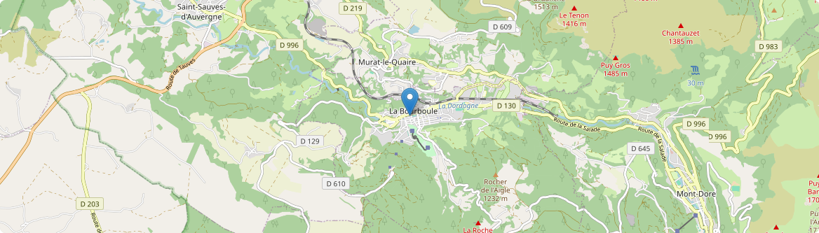 Bourboule - Carte