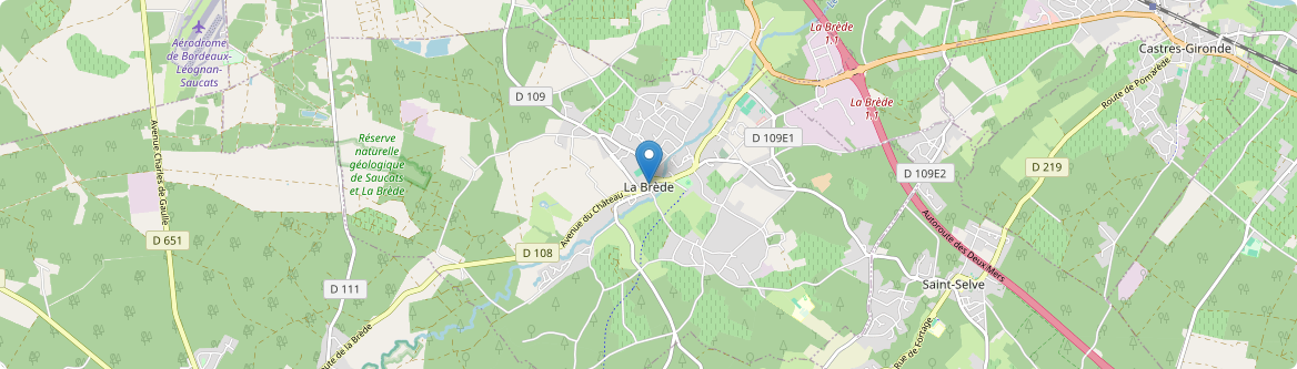 Brède - Carte