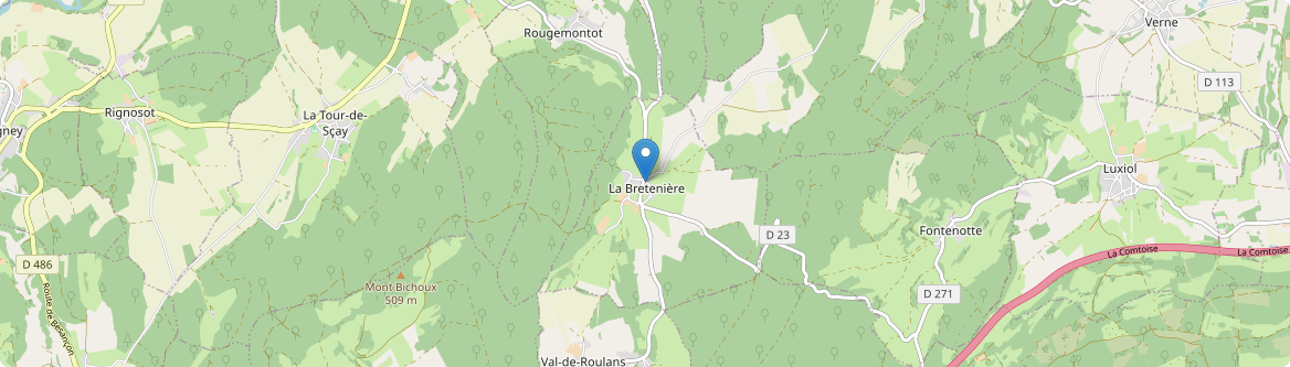 Bretenière - Carte