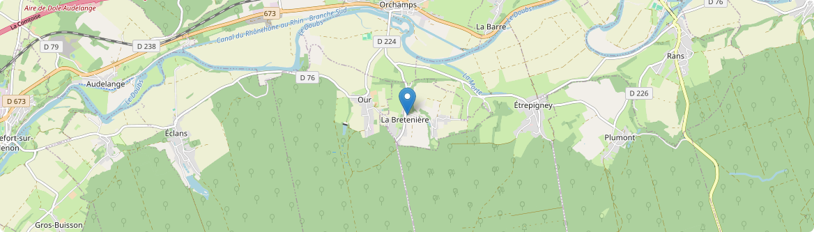 Bretenière - Carte