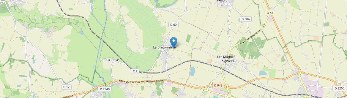 Bretonnière-la-Claye - Carte