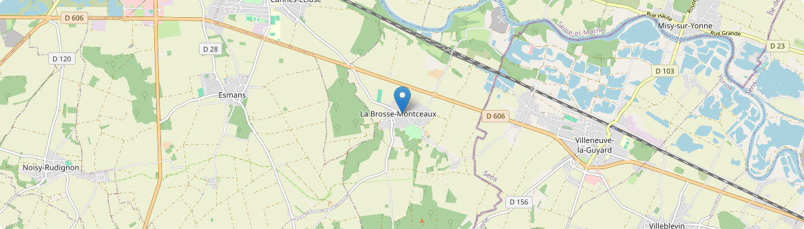 Brosse-Montceaux - Carte