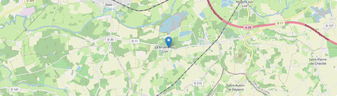 Bruère-sur-Loir - Carte