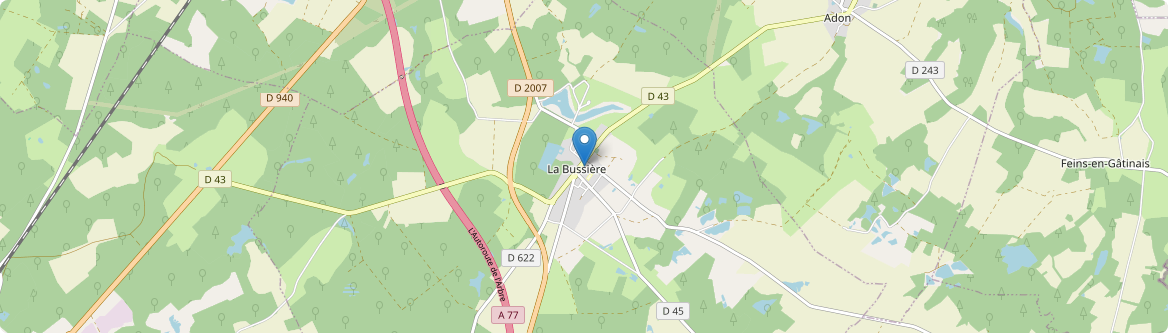 Bussière - Carte