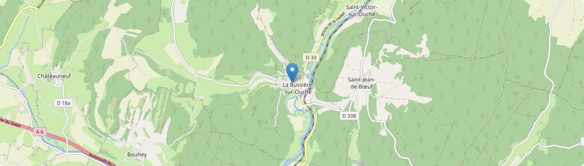 Bussière-sur-Ouche - Carte