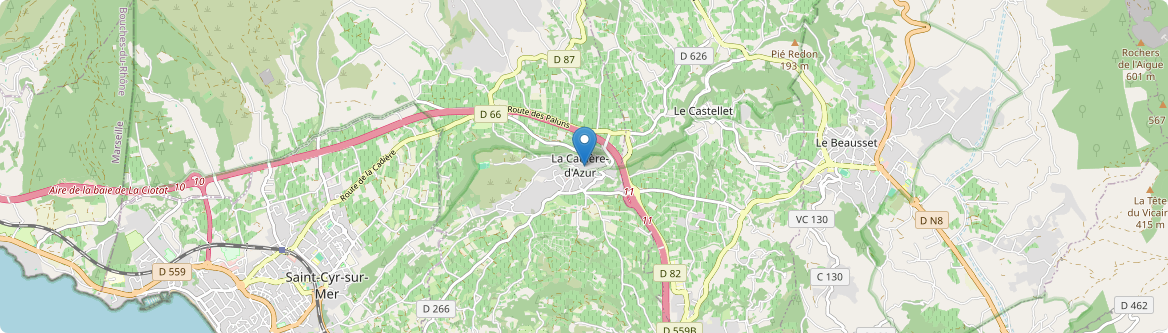 Cadière-d'Azur - Carte