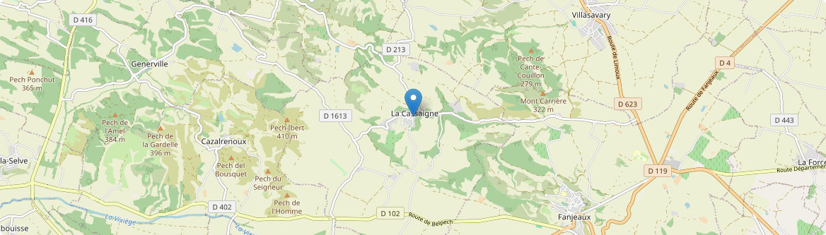 Cassaigne - Carte