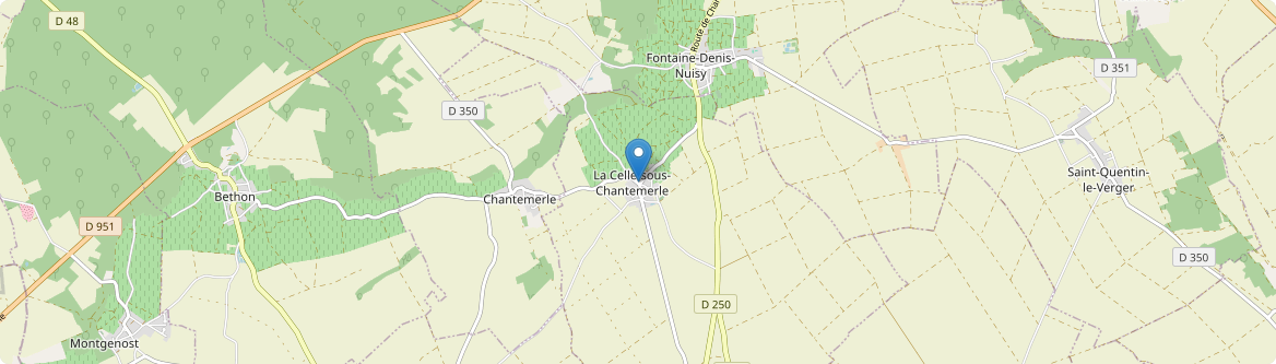 Celle-sous-Chantemerle - Carte