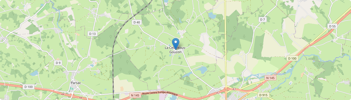 Celle-sous-Gouzon - Carte