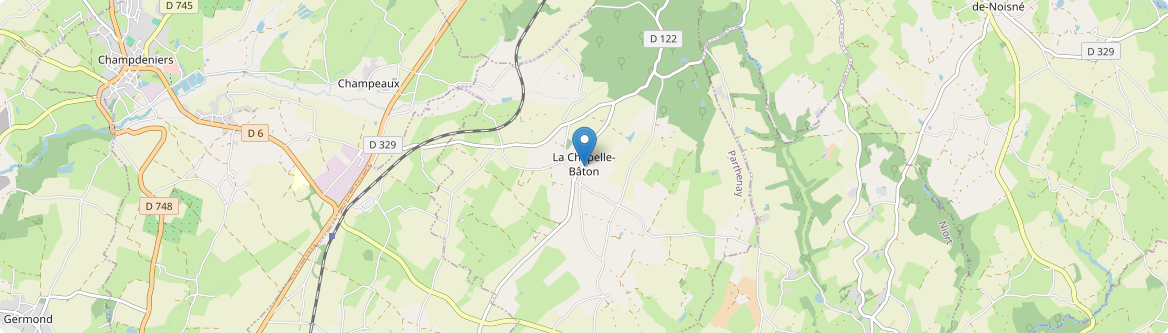 Chapelle-Bâton - Carte