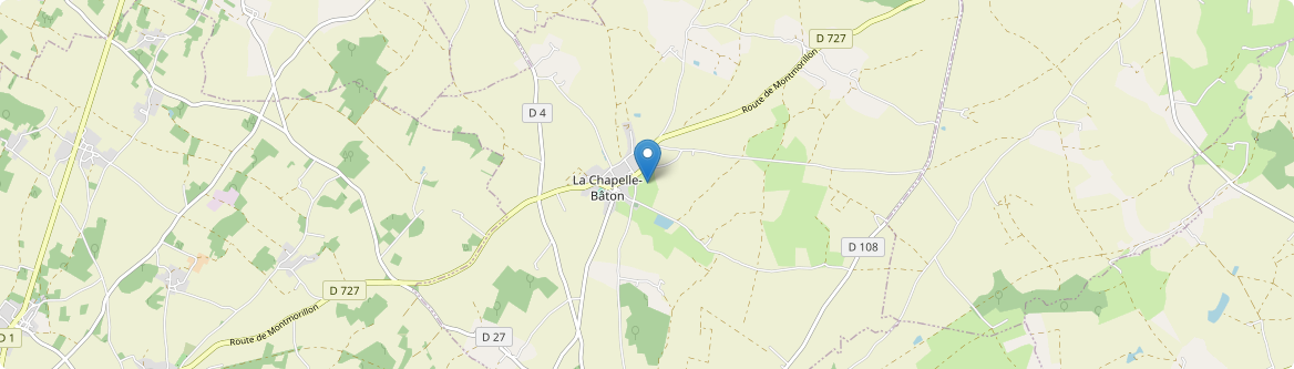 Chapelle-Bâton - Carte