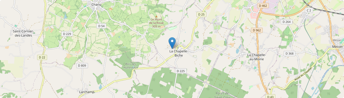 Chapelle-Biche - Carte