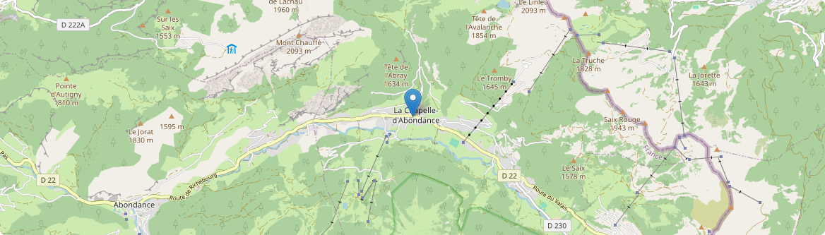 Chapelle-d'Abondance - Carte