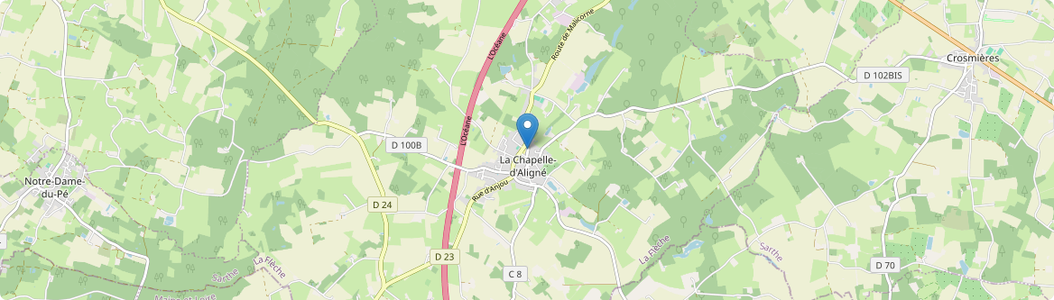 Chapelle-d'Aligné - Carte