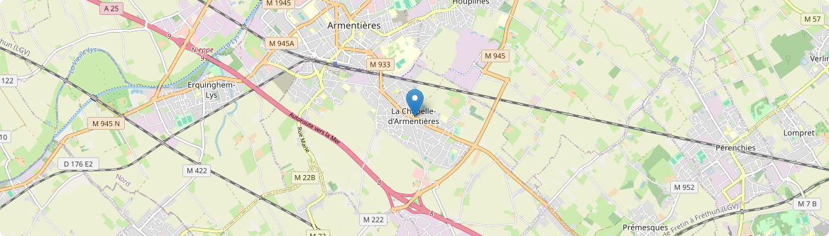 Chapelle-d'Armentières - Carte