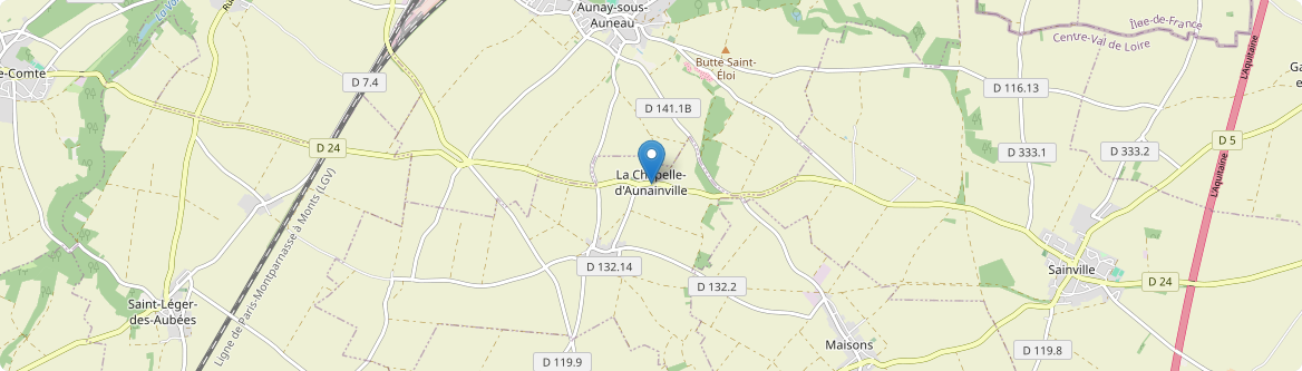 Chapelle-d'Aunainville - Carte
