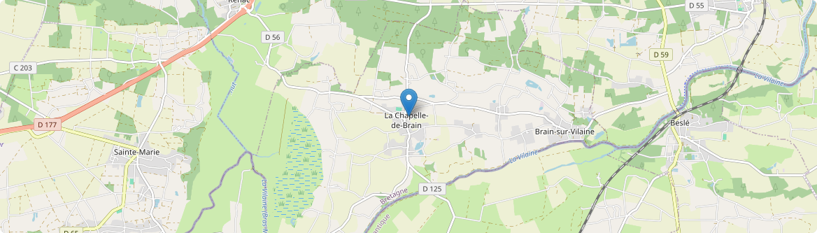 Chapelle-de-Brain - Carte
