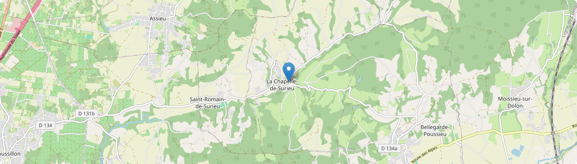 Chapelle-de-Surieu - Carte