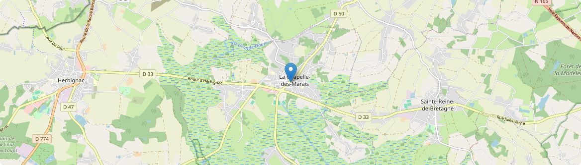 Chapelle-des-Marais - Carte
