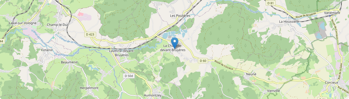 Chapelle-devant-Bruyères - Carte