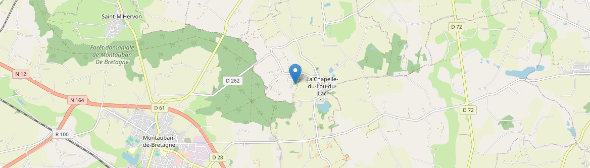 Chapelle du Lou du Lac - Carte