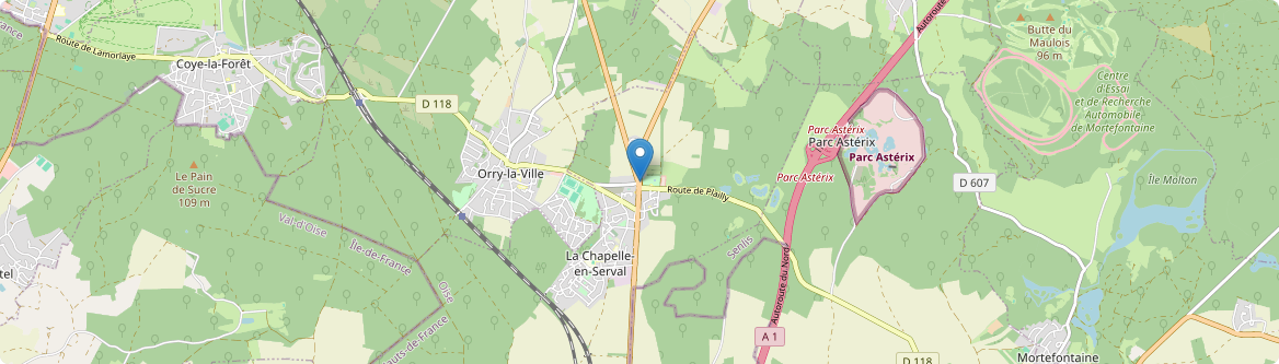 Chapelle-en-Serval - Carte